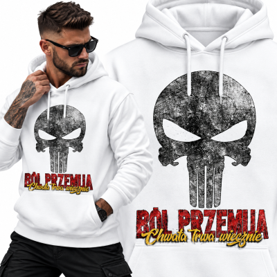 BLUZA Z KAPTUREM NA SIŁOWNIĘ BÓL PRZEMIJA 2